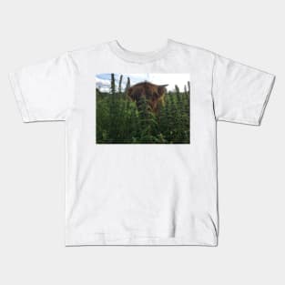 Scottish Highland Cattle Calf 2086 Kids T-Shirt